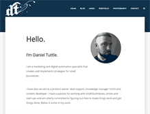 Tablet Screenshot of danieltuttle.com